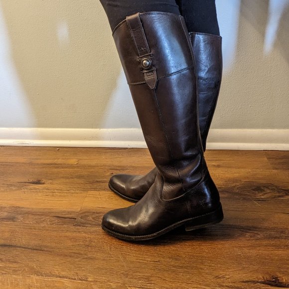 Frye Zip Up Riding Boots - Picture 1 of 9